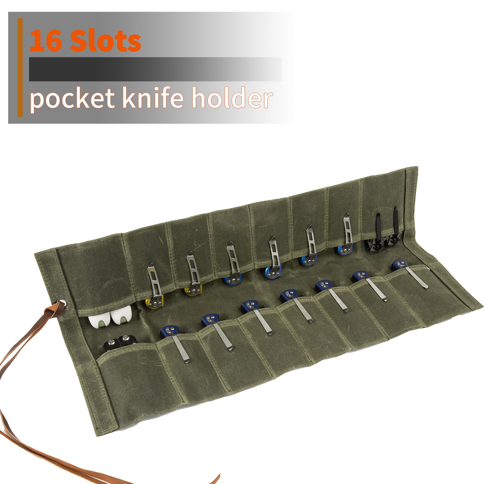 YLZZMDQSZ versatile knife roll folds compactly for easy carry.
