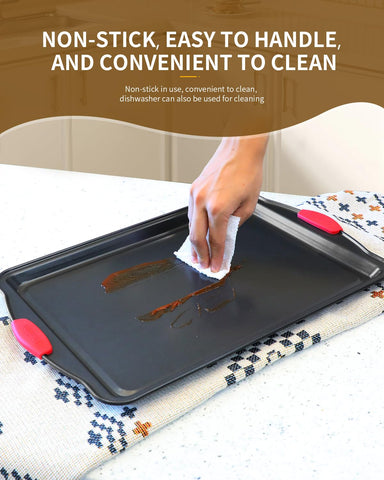 Close-up of Ymiton nonstick coating for easy release and cleanup.