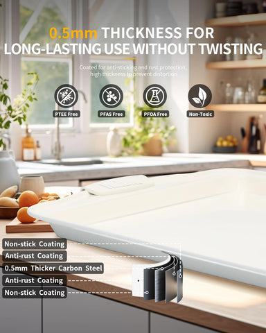 Ymiton stackable bakeware design saves cabinet space