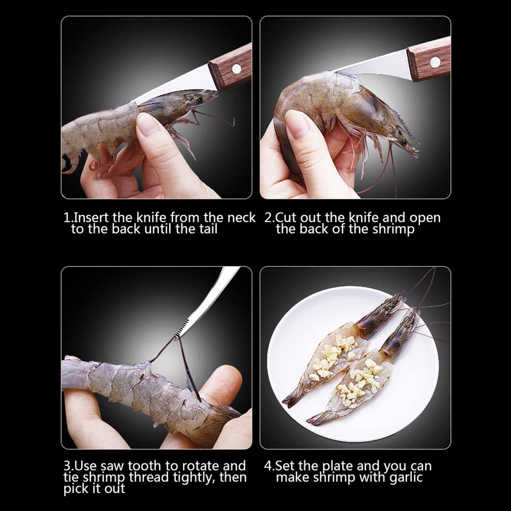 Ymkf Sqqr seafood scissors cut through shells with ease.