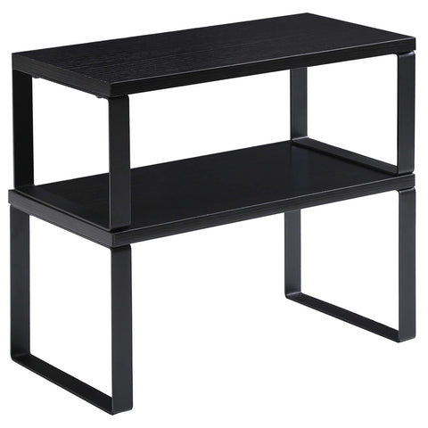 YMYNY cabinet shelf organizer top view for compact spice storage