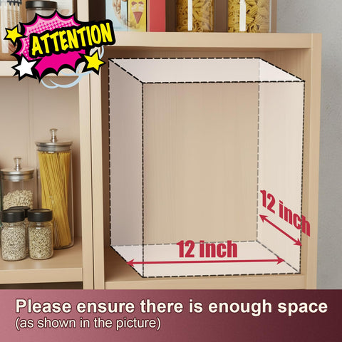 Ynelyase 2-tier turntable rotates smoothly for quick pantry item retrieval.