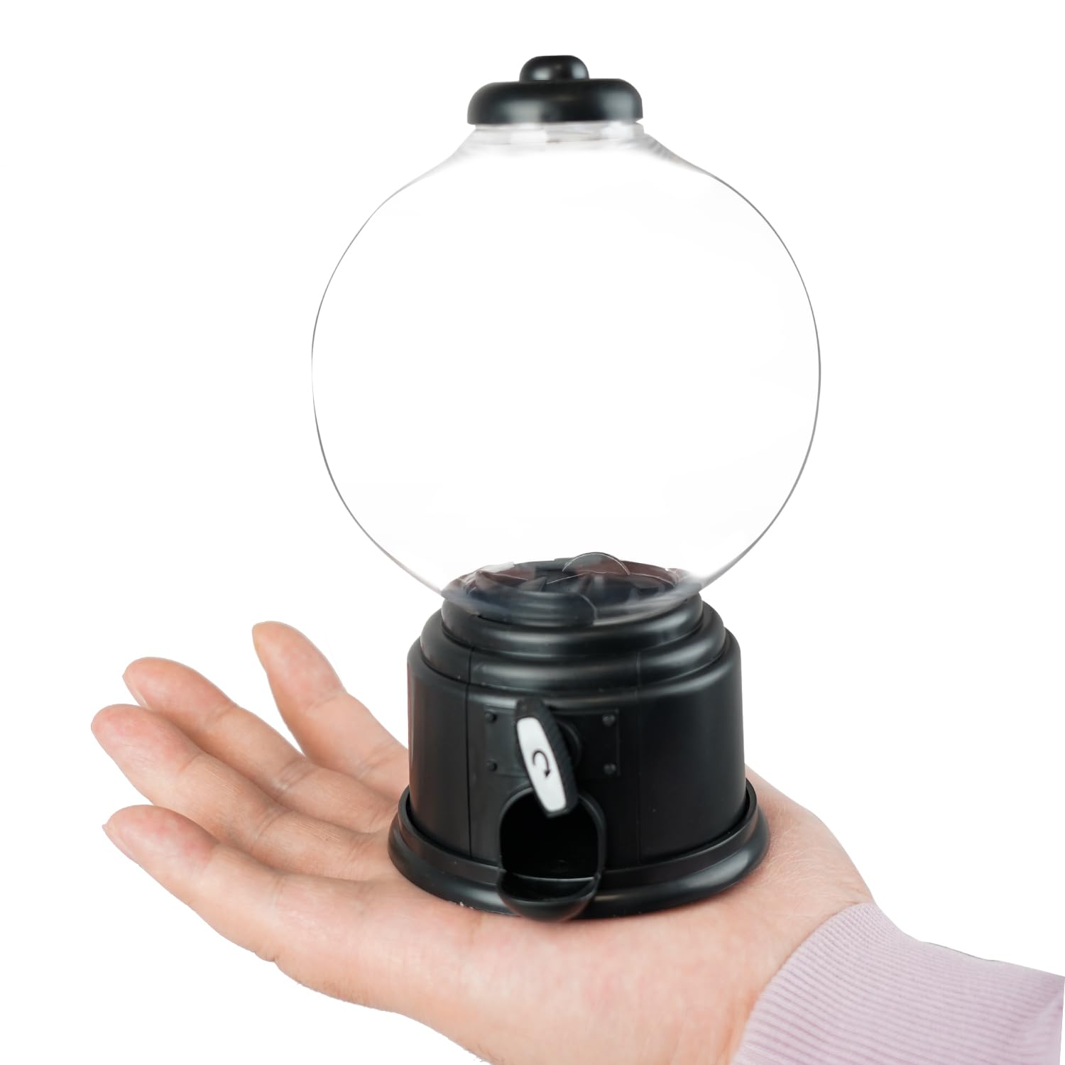 Rotate ball action of YOBRO dispenser for easy snacking