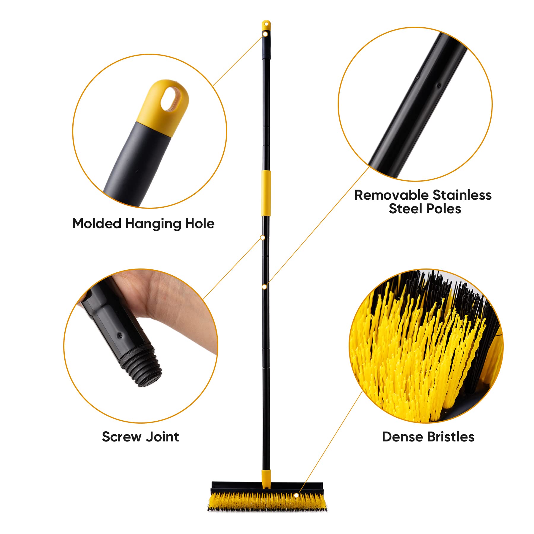 Yocada ergonomic 45-degree cleaning angle reduces strain during scrubbing.