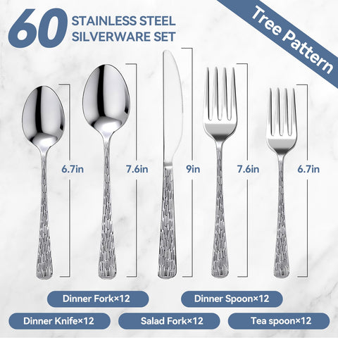 Yoehka 60-piece set provides a complete tableware solution for home or hospitality