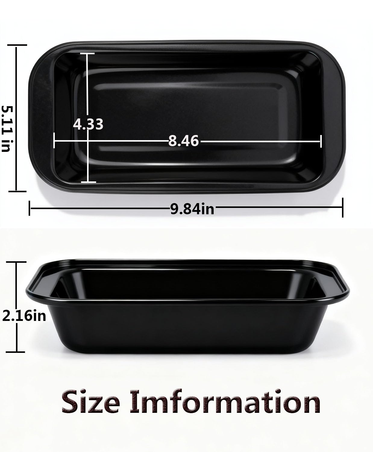 Yoehka 8x4 loaf pans in carbon steel, oven-safe up to 450°F for versatile baking