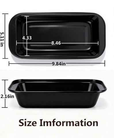 Yoehka 8x4 loaf pans in carbon steel, oven-safe up to 450°F for versatile baking