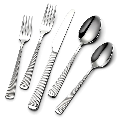 Yoehka hammered silverware 12 dinner spoons with mirror polish for elegant dining at home