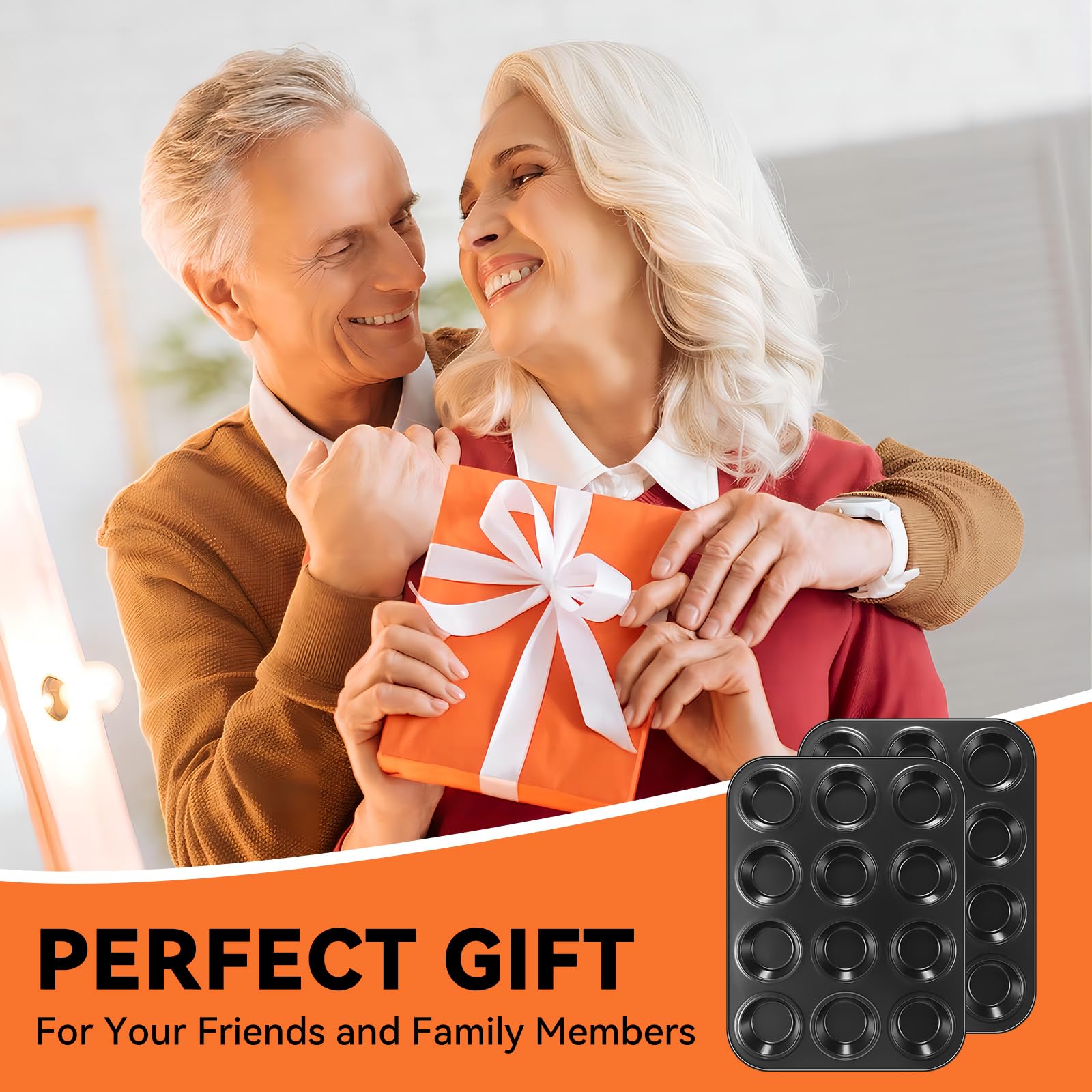 Yoehka gift-ready muffin pan set makes a thoughtful baking gift.