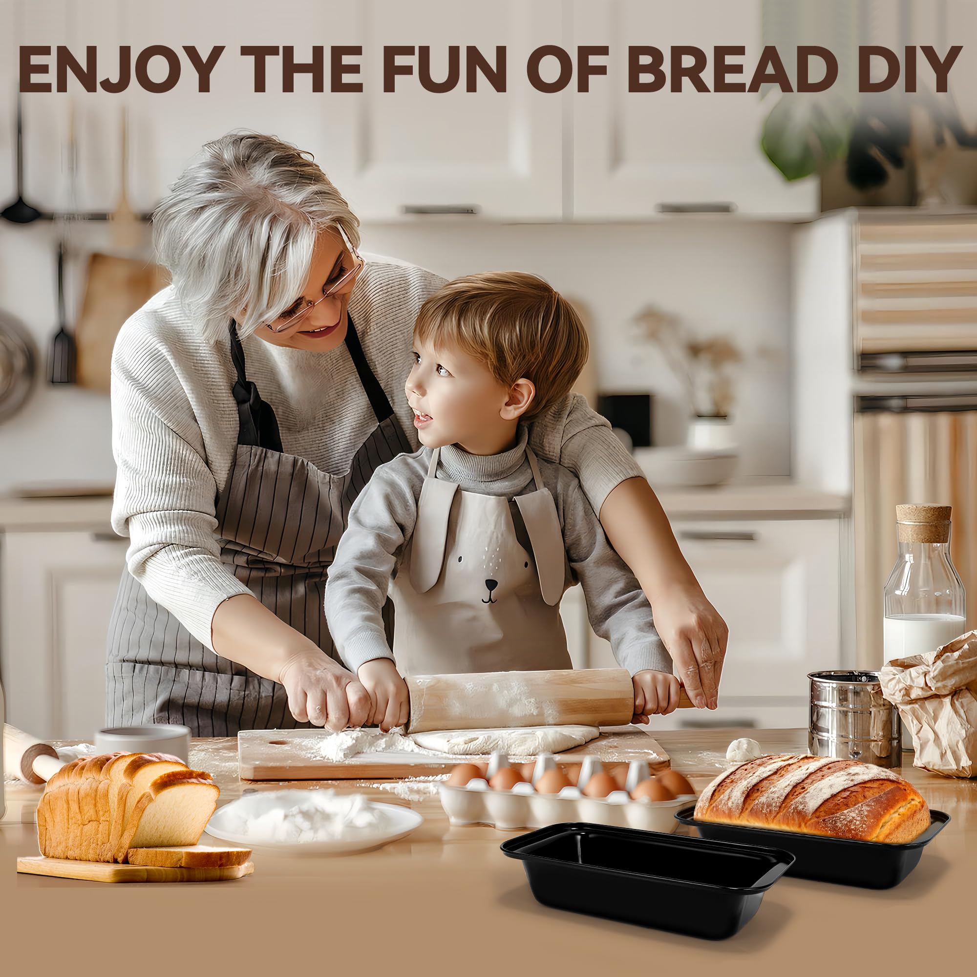 Yoehka stackable bread pans saving kitchen storage space