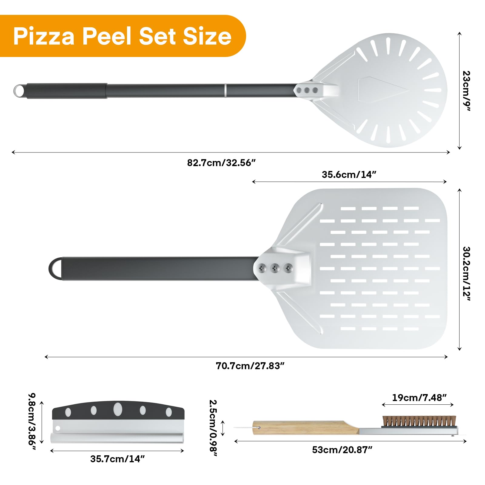 Yofuly heavy-duty aluminum construction withstands frequent use in home ovens.