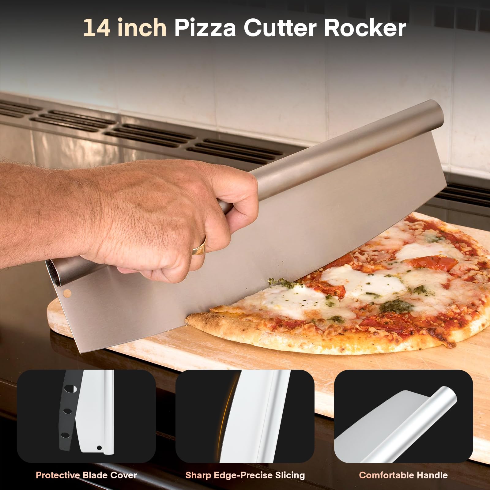 Yofuly oven brush with scraper cleans stones without scratching.