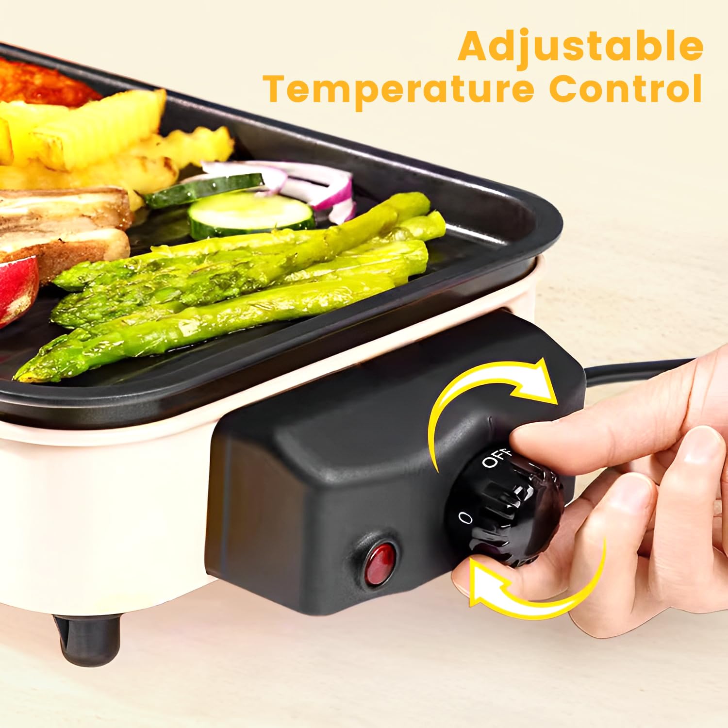 YOHAWJAN removable griddle plate for versatile meals