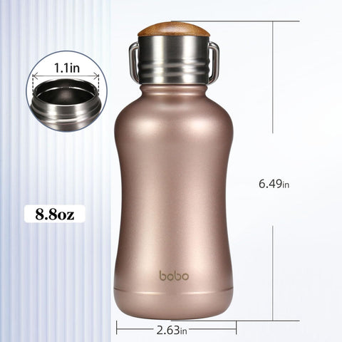YOHKOH mini bottle gold side view highlights slim profile and easy grip.