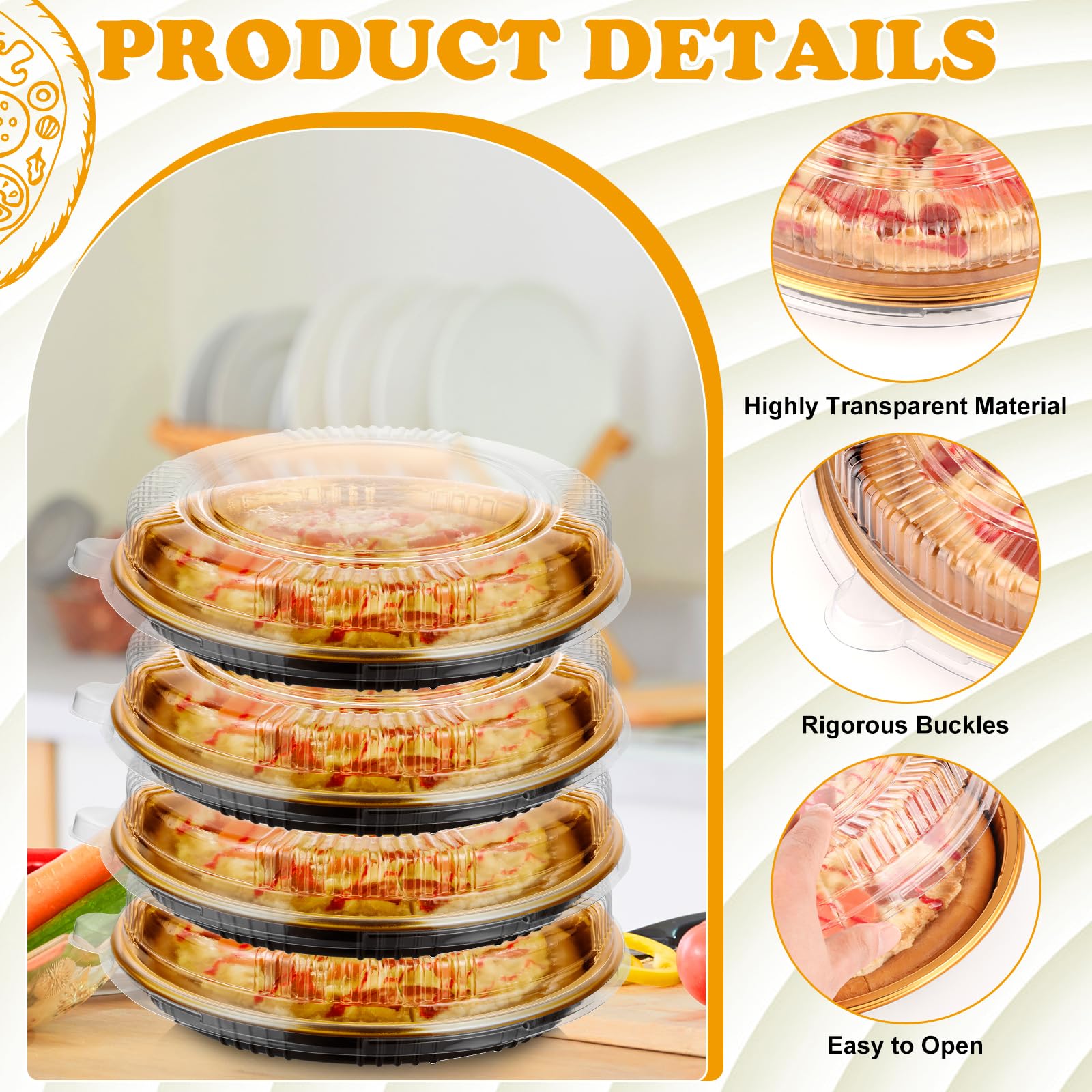 Yoiemivy 24-pack pie tray for easy transport and sharing