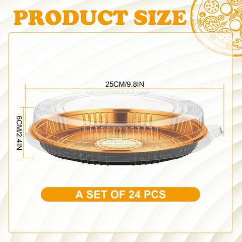 Yoiemivy round 9-inch pie plate with transparent lid showcases fillings