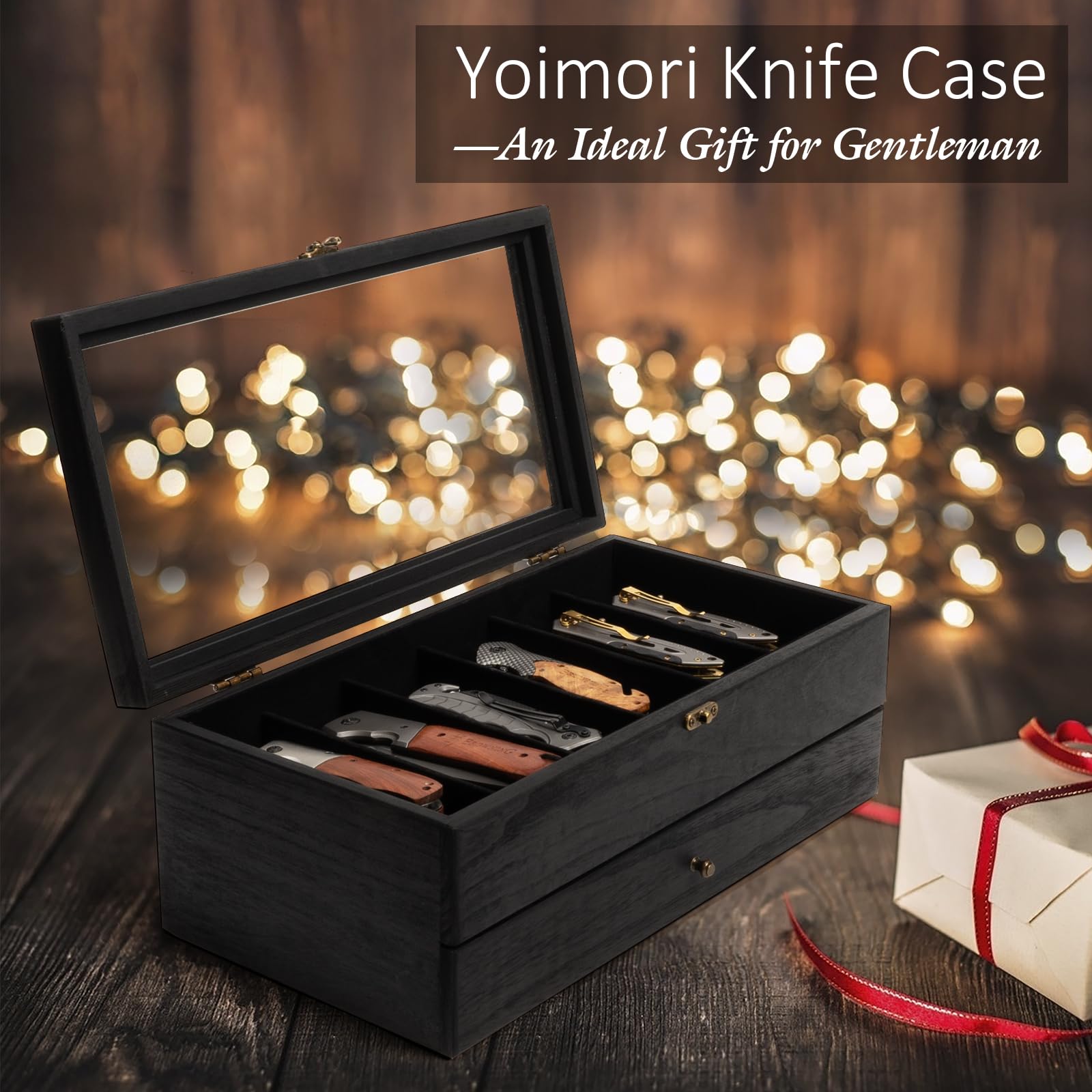 Yoimori velvet lining adds luxury while protecting items from dust and nicks.