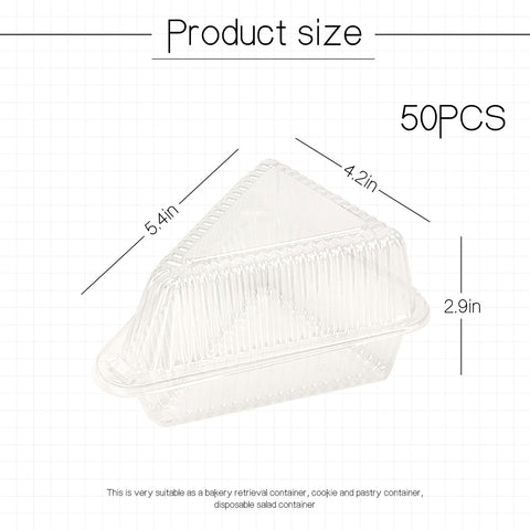 YOIYINI cake slice container with easy-to-open lid for hassle-free serving.