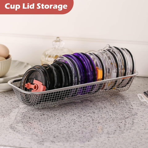 Yoku Made mason jar lid holder stores lids with easy reach