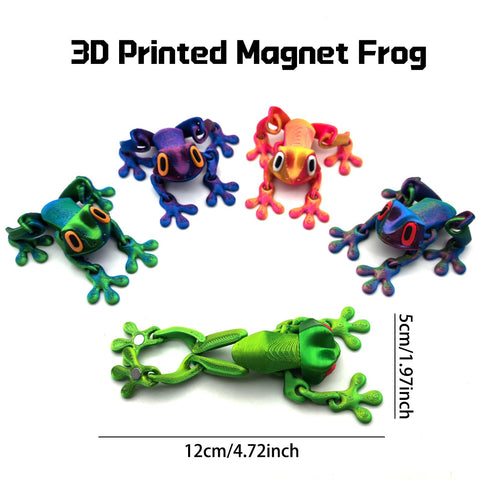 YOKUSHI realistic 3D frog fridge magnets add playful decor to kitchen and office.
