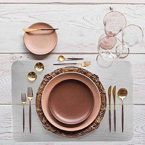 YoleShy washable plastic placemats for quick cleanup after meals