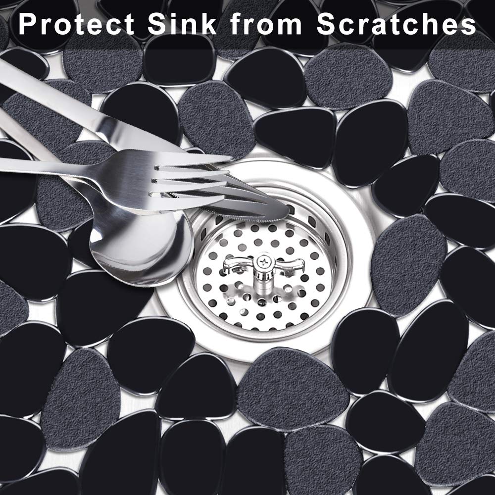 Cut-to-fit design allows custom sizing for your sink with Yolife mat.