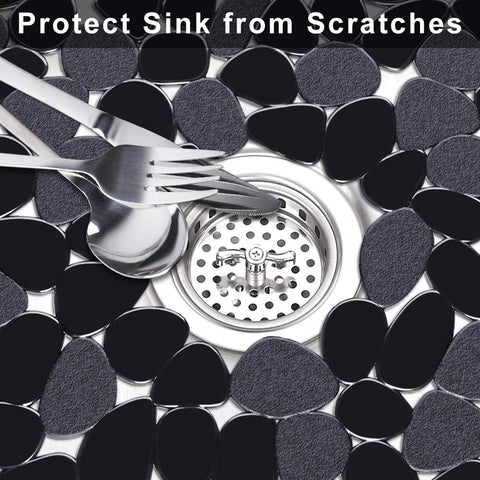 Cut-to-fit design allows custom sizing for your sink with Yolife mat.