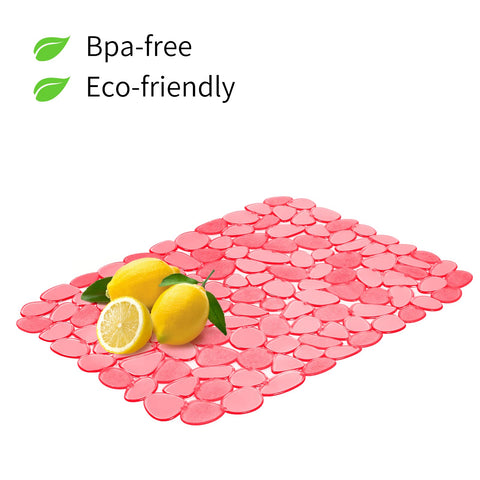Yolife Pebble Sink Mat protects sink surfaces from scratches and stains.