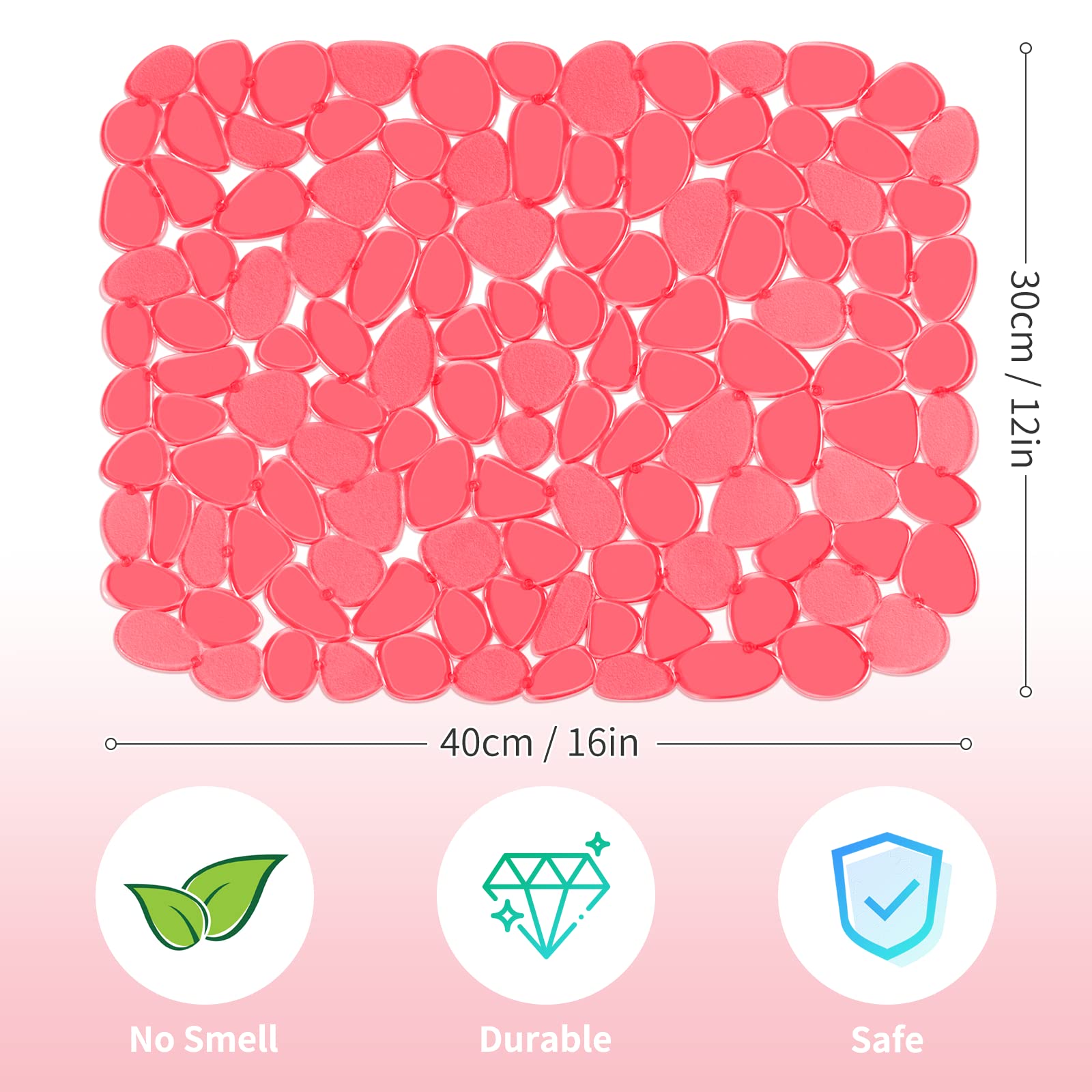 Yolife Pebble Sink Mat is easy to wash with soapy water after use.