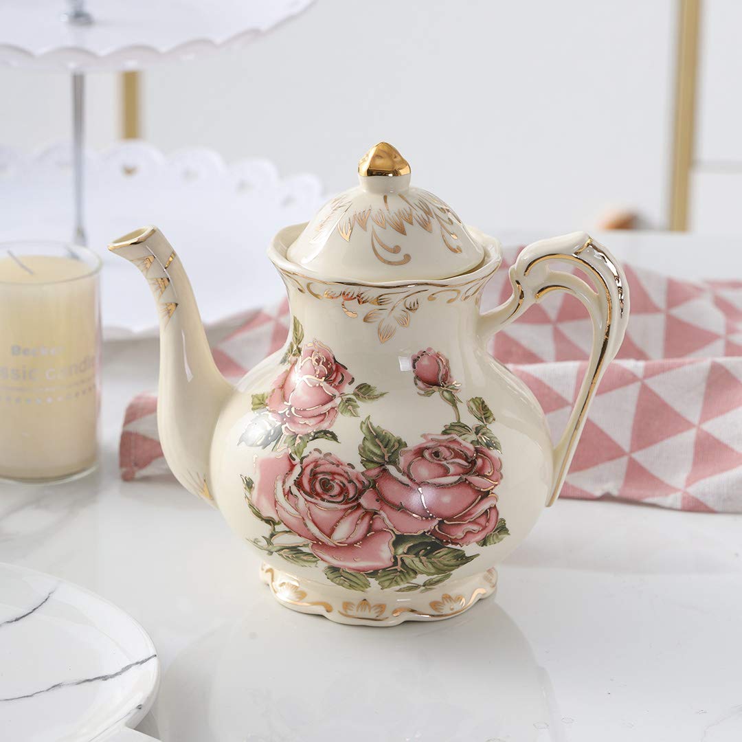 YOLIFE Vintage Rose tray for stable serving of snacks and desserts.
