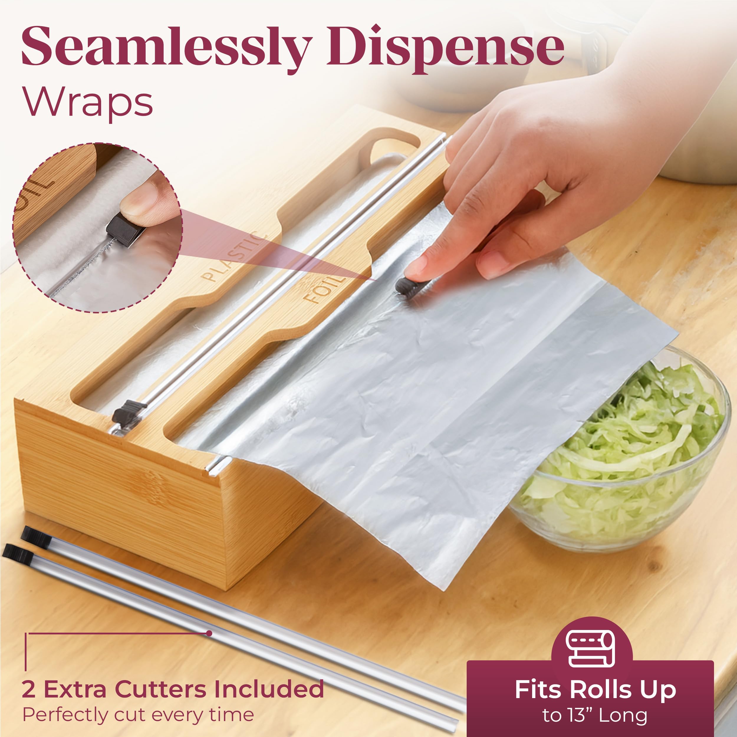 YOLYN wrap dispenser keeps wraps within reach for quick meals