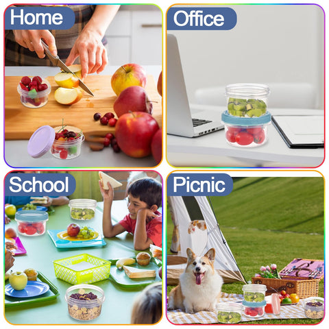 Yomarket dishwasher-safe containers with included cleaning brush for cleanup