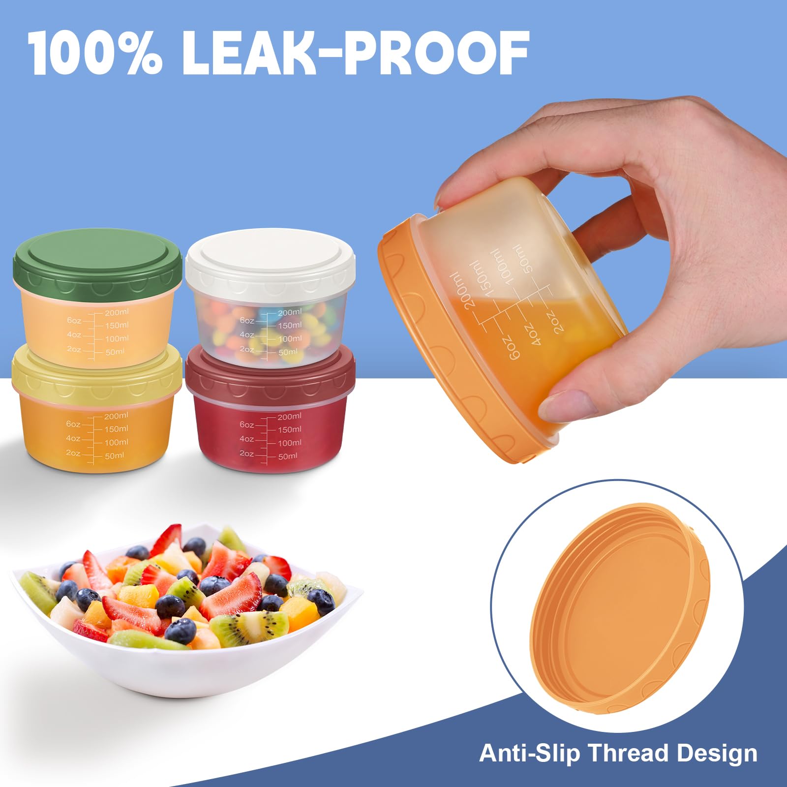 Yomarket microwave and freezer safe containers designed for flexible meal prep.