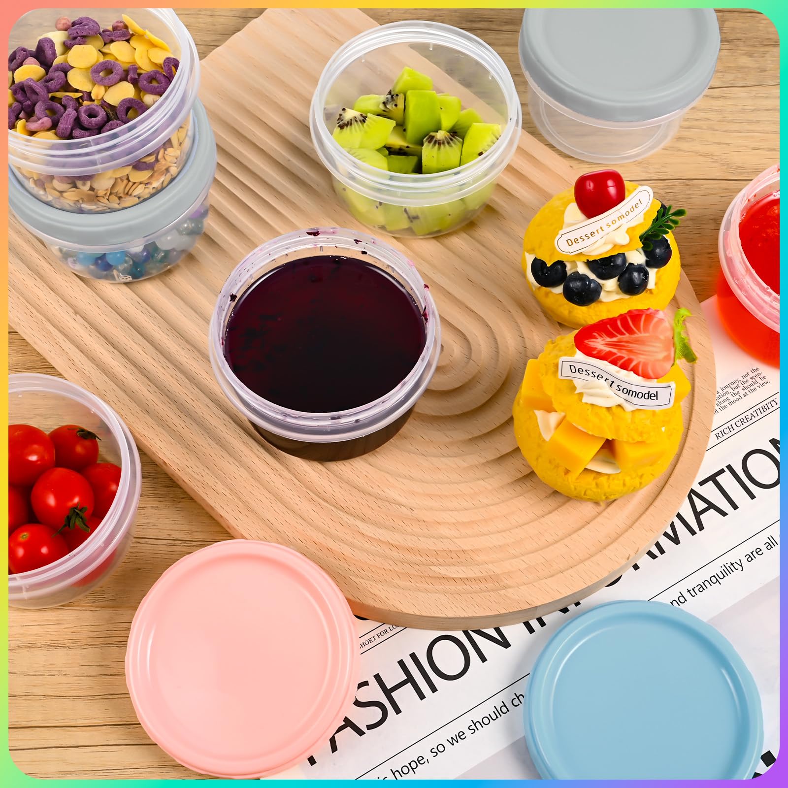 Yomarket microwave-safe containers for easy reheating with lids open