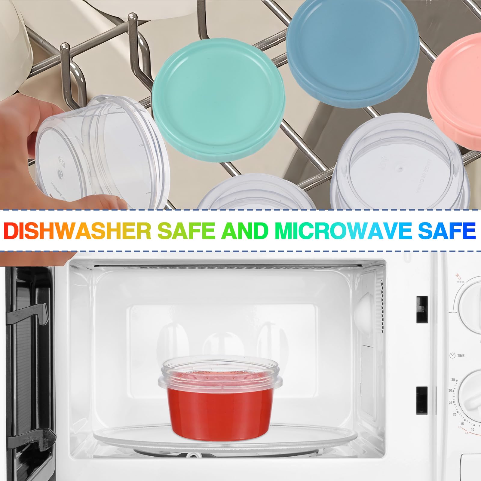 Yomarket stackable flat-bottom design saves space in the fridge