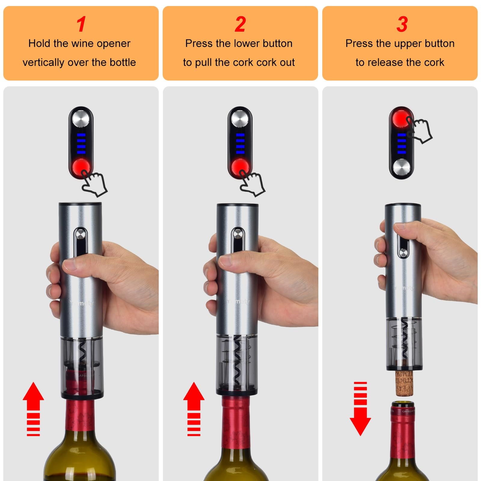 Yomety aerator and pourer enhances aroma during pours.
