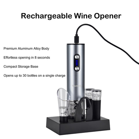 Yomety vacuum stoppers preserve wine freshness after opening.