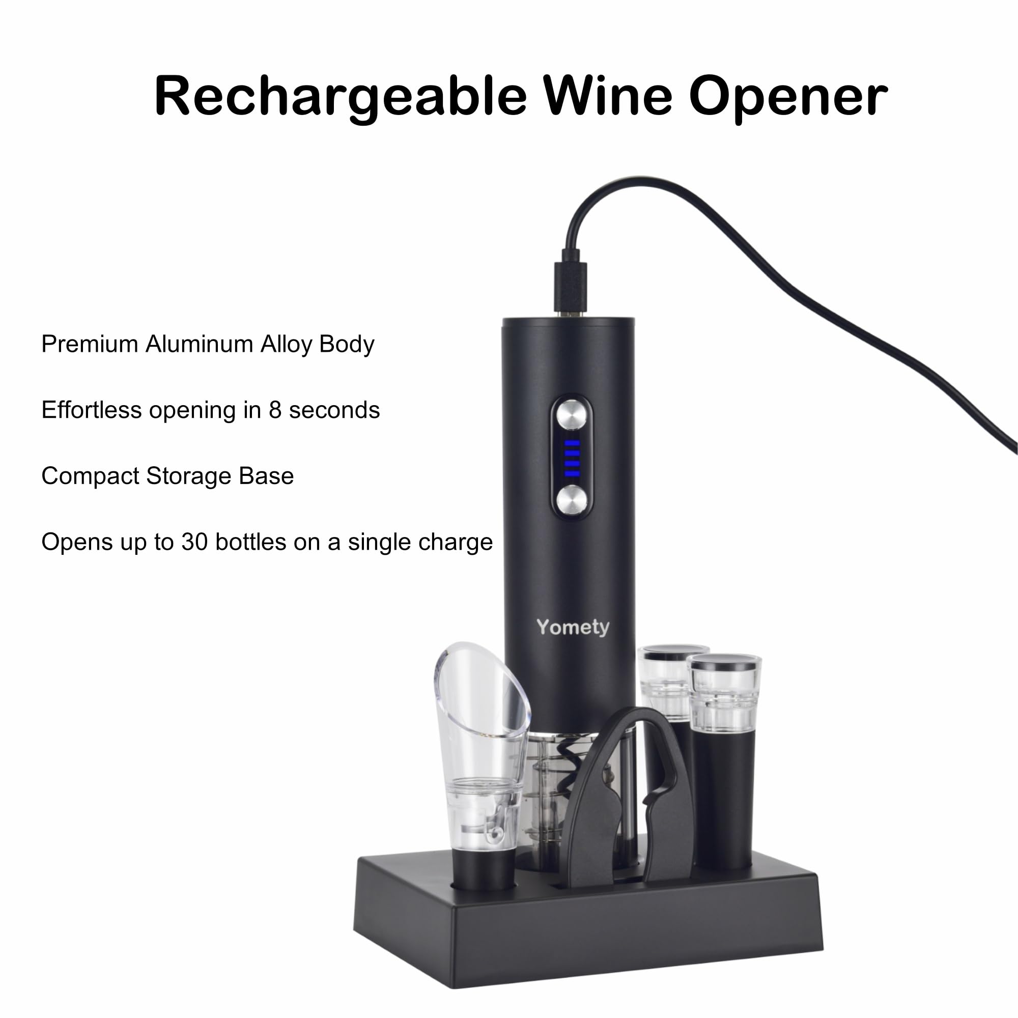 Yomety vacuum wine stoppers preserving freshness after opening