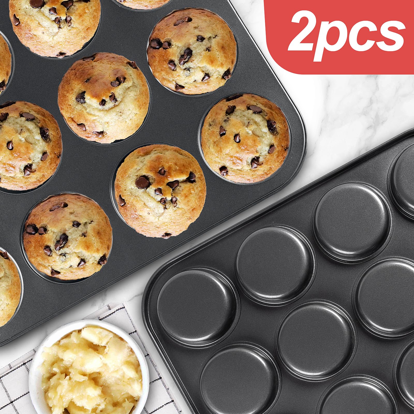 Yomvzake 3-inch cavities overview for mini muffins and whoopie pies.