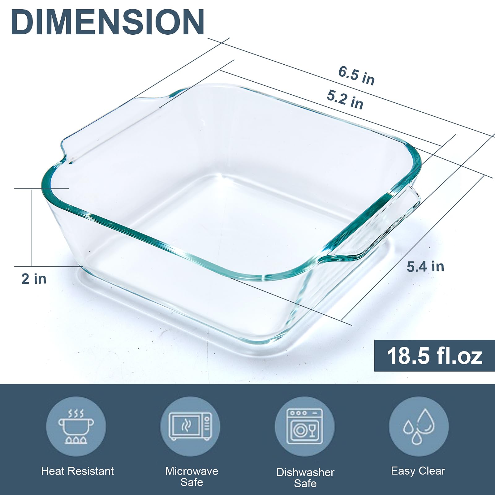 Yomvzake clear prep bowls with handles for safe microwave and oven use.