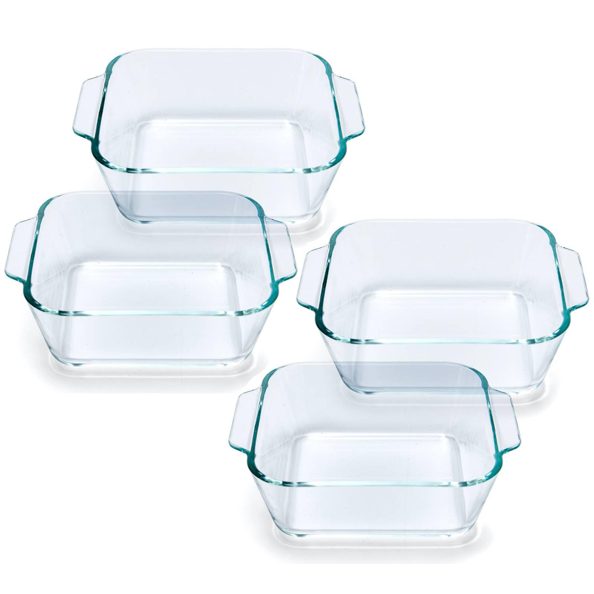 Yomvzake small square casserole dish with handle, ideal for oven-to-table single servings.