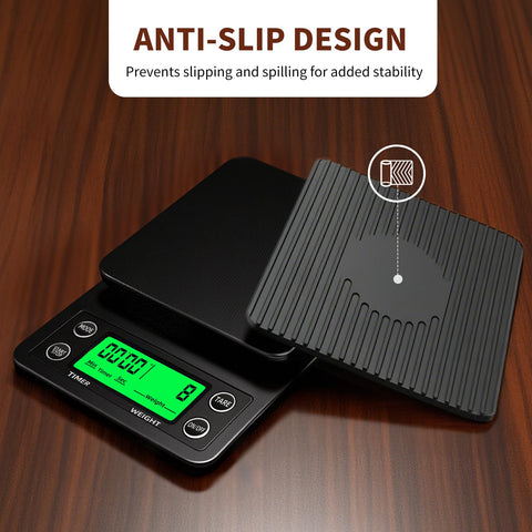 Yoncon anti-slip mat keeps the scale stable.