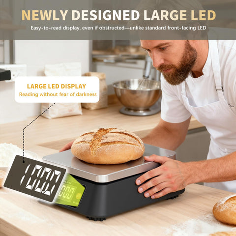 Yoncon KF-H8U AC/DC power option for uninterrupted weighing.