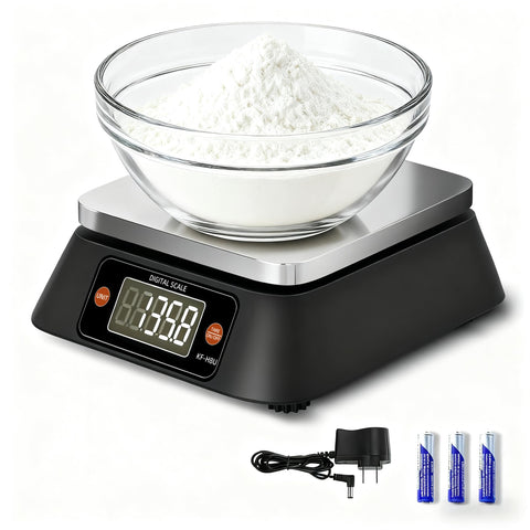 Yoncon KF-H8U large platform for bulky ingredients and stable weighing.
