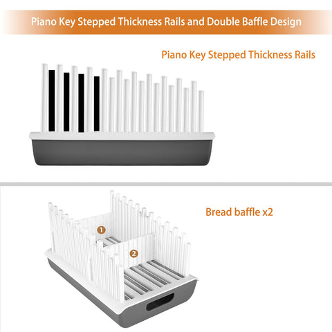 Six width settings on the YONGAIJIA slicer for different bread sizes