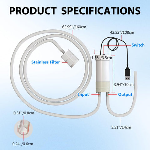 Yonhamph 2LPM flow supports quick water transfers without spills