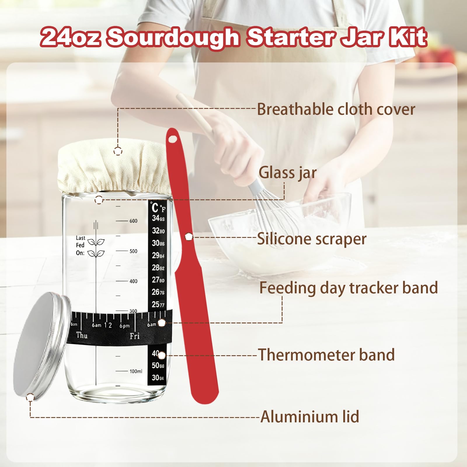 Yonill bread scorer with blades for controlled dough scoring