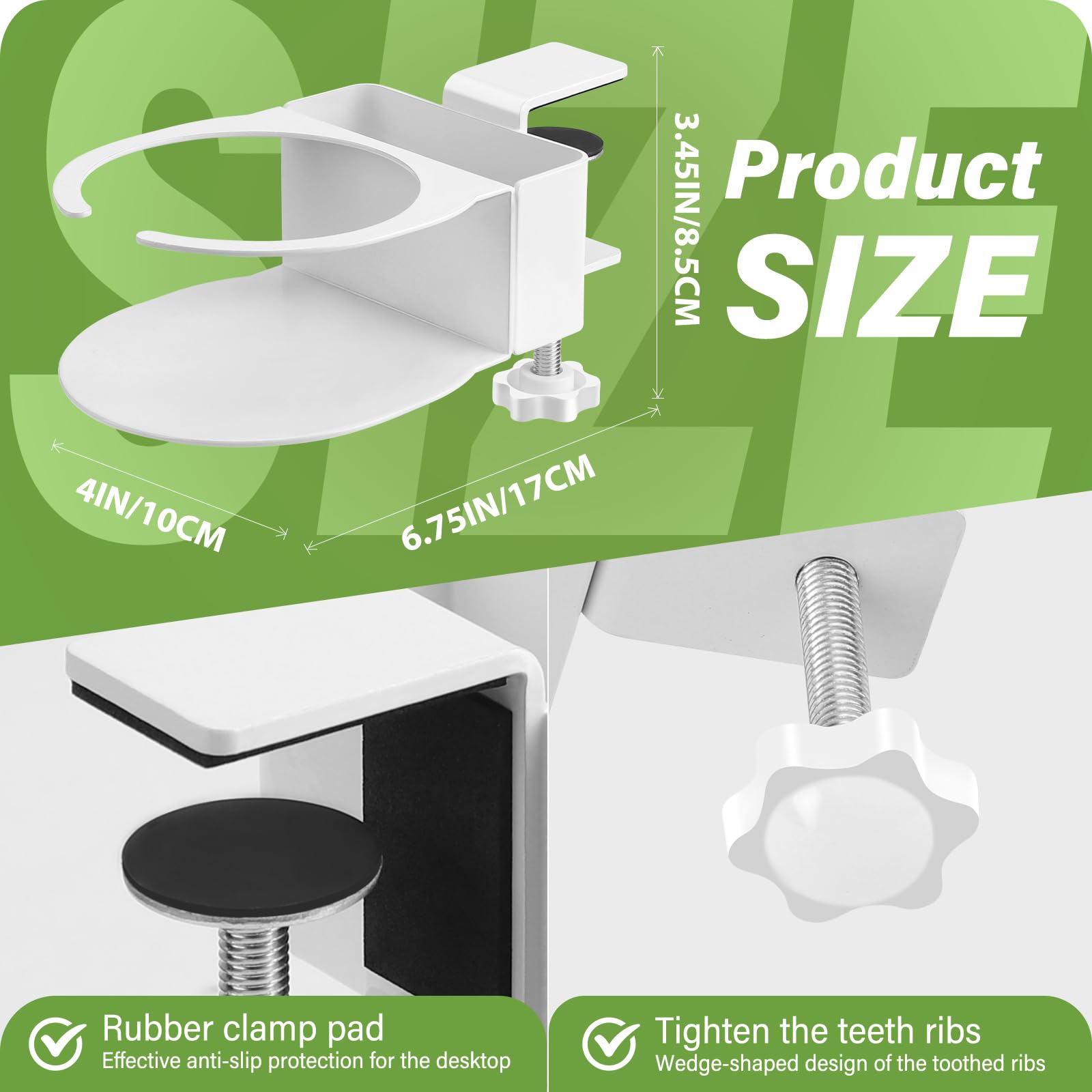 Yonsya desk cup holder with phone stand keeps your phone within reach.