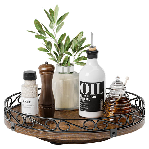 Yoobure 9in Lazy Susan base shown for stable cabinet storage and balance.
