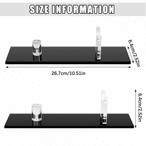 Yookeer acrylic knife display stand base, secure plugs simplify setup and repositioning.
